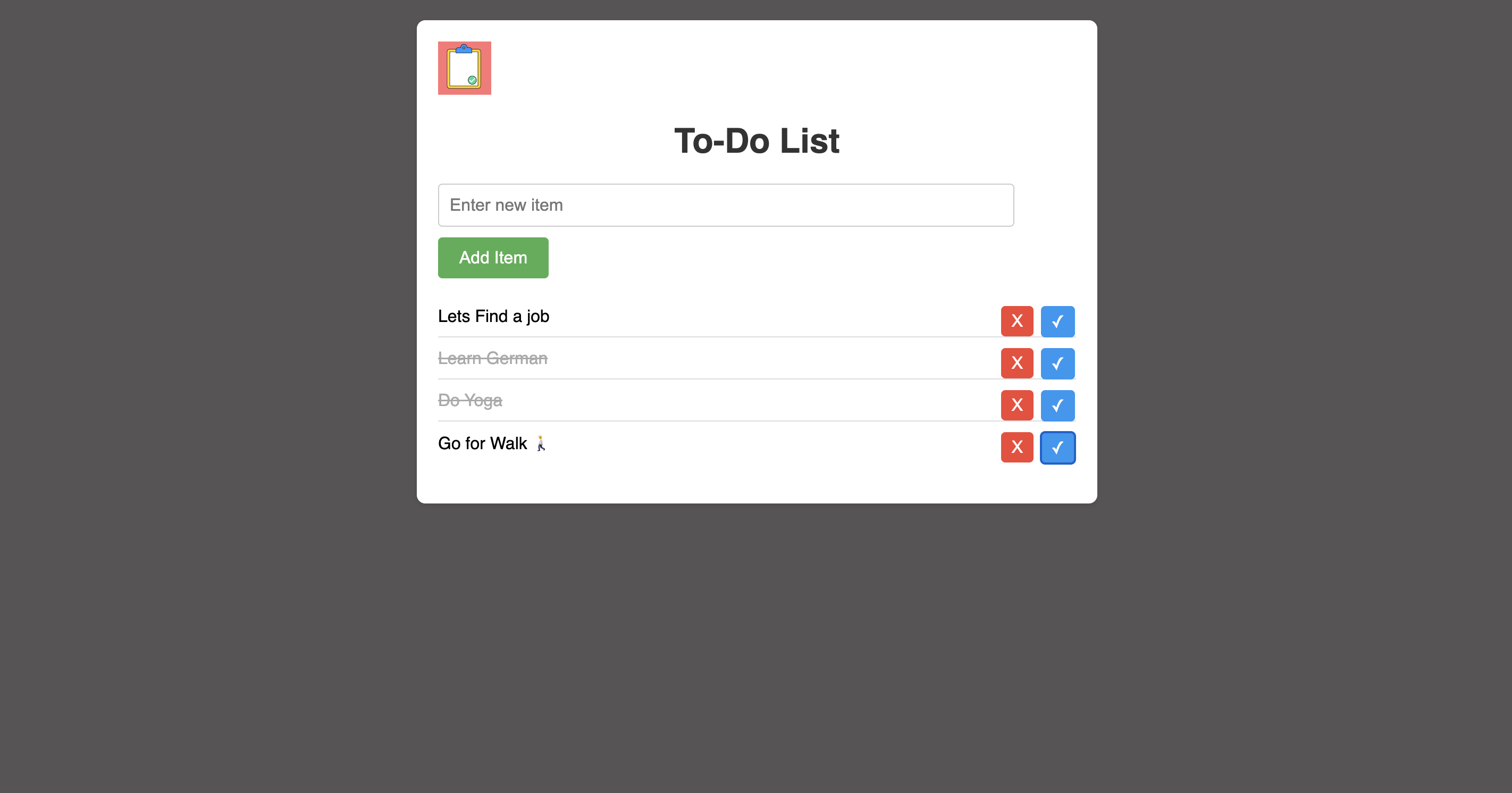 To-Do List App Screenshot
